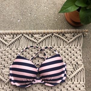 New Aerie Striped Swim Top Size 32C